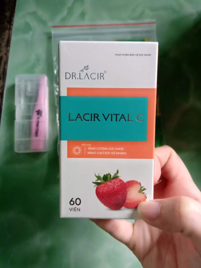 Viên Uống Hỗ Trợ Bổ Sung Vitamin C Dr. Lacir - Tăng Cường Đề Kháng, Làm Đẹp Da, Collagen Tự Nhiên, Hỗ Trợ Sức Khỏe 60 Viên