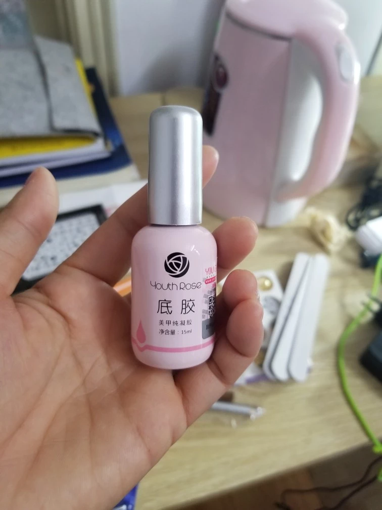 Base Gel Liên Kết Móng Hoa Hồng Youth Rose 15ml - Duy Trì Sơn Gel Bền Lâu, Chống Trầy Xước cho Móng Tay Bóng Mịn