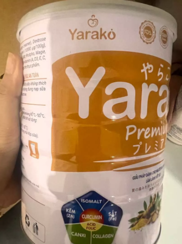 Sữa Nghệ Hỗ Trợ Dạ Dày Yarako Premium Curcumin - Bổ Sung Canxi và Dinh Dưỡng Cho Người Tiêu Hóa Kém 400g/900g