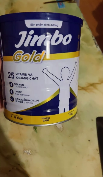 Sữa tăng cân Jimbo Gold 650g - Hỗ trợ đề kháng và phát triển trí não cho trẻ từ 2-18 tuổi, Dinh dưỡng độc quyền 3 kép Dual Nutri