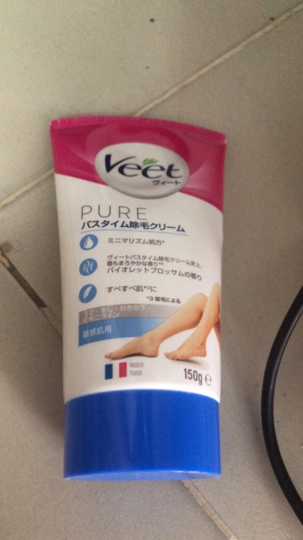 Kem Tẩy Lông Veet Pure Nhật Bản Cho Da Nhạy Cảm - Làm Sạch Lông Dịu Nhẹ, Chăm Sóc Da Mềm Mại, 150g