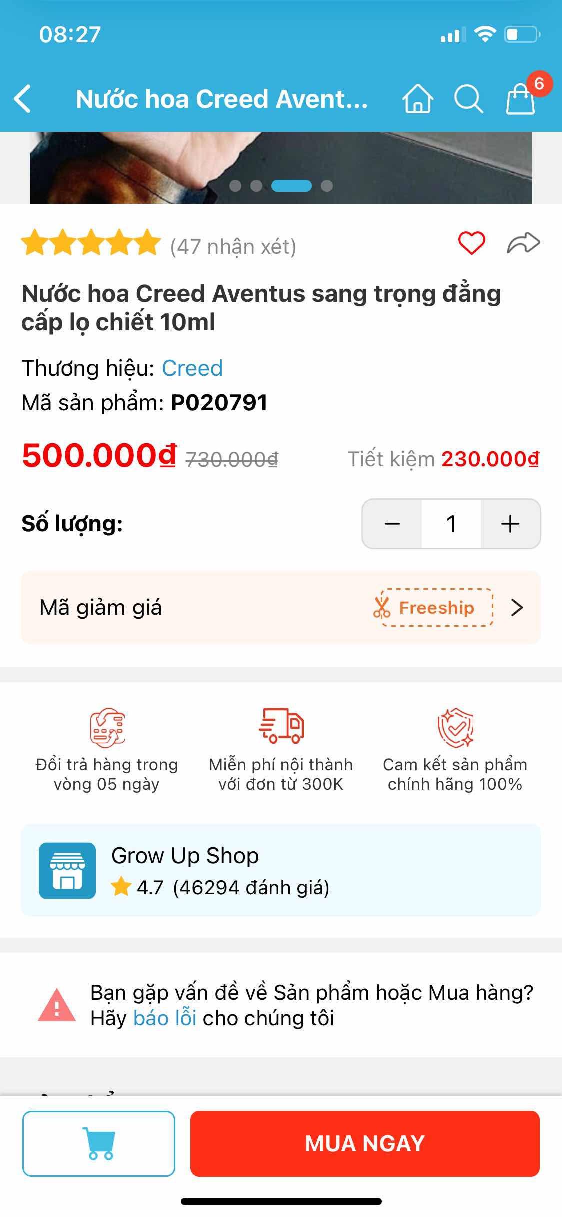 Nước hoa Creed Aventus 10ml - Hương Dứa Nướng Sang Trọng, Đẳng Cấp Vương Giả, Phù Hợp Cho Nam Giới