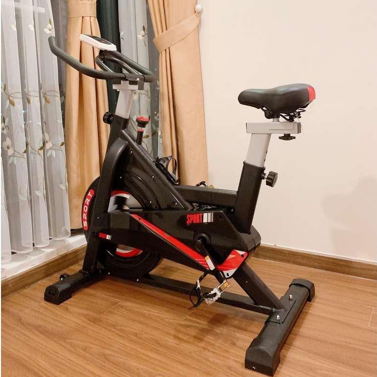 Xe Đạp Tập Thể Dục Senmax 7077 - Khung Thép Bền Bỉ, Điều Chỉnh Cao Thấp, Màn Hình Điện Tử Theo Dõi Thông Số Tập Luyện Ở Nhà