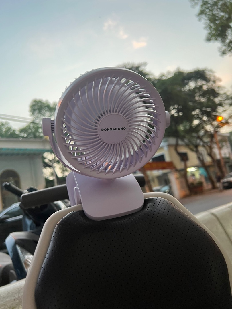 Quạt Kẹp Xe Đẩy Nôi Dono & Dono Mini Tích Điện - 4 Mức Gió, Thời Gian Sử Dụng 28 Giờ, An Toàn Cho Bé Yêu