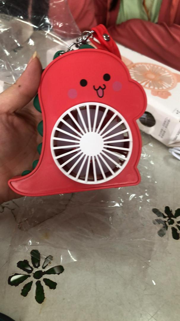 Móc Khóa Quạt Mini Bỏ Túi Sạc Tích Điện - Quạt Tiện Lợi 2 Chế Độ Gió Và Thiết Kế Ngẫu Nhiên Hình Khủng Long/Cá Sấu