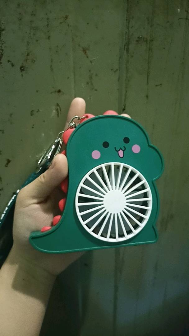 Móc Khóa Quạt Mini Bỏ Túi Sạc Tích Điện - Quạt Tiện Lợi 2 Chế Độ Gió Và Thiết Kế Ngẫu Nhiên Hình Khủng Long/Cá Sấu
