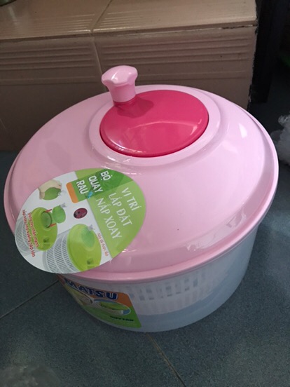 Bộ Rổ Quay Rau Duy Tân - Dụng Cụ Làm Sạch Rau Củ Bằng Nắp Quay Ly Tâm, Nhựa PP Chất Lượng, Nhiều Màu Sắc Tùy Chọn