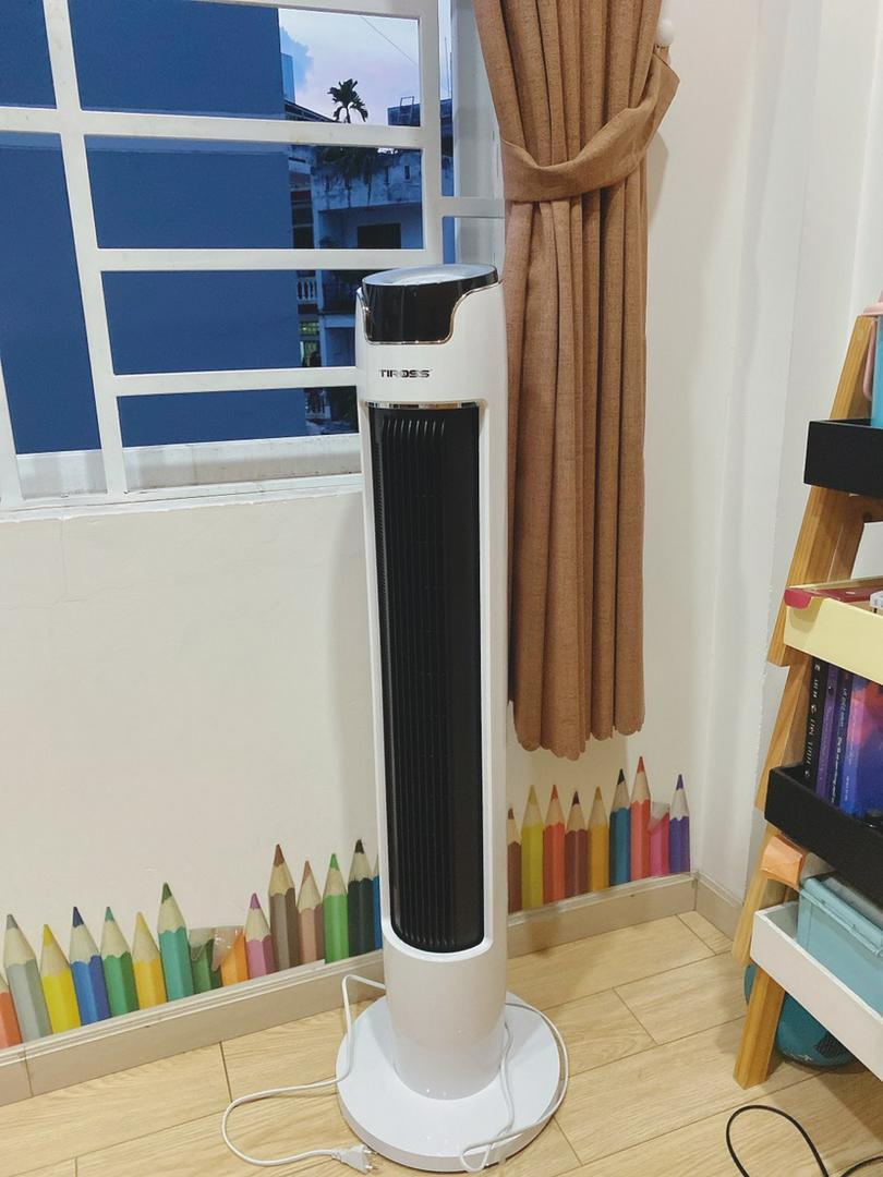 Quạt Tháp Điều Khiển Tiross TS9181 - Thiết Kế Sang Trọng, 3 Chế Độ Gió, 6 Tốc Độ, Phù Hợp Với Gia Đình Có Trẻ Nhỏ và Người Già