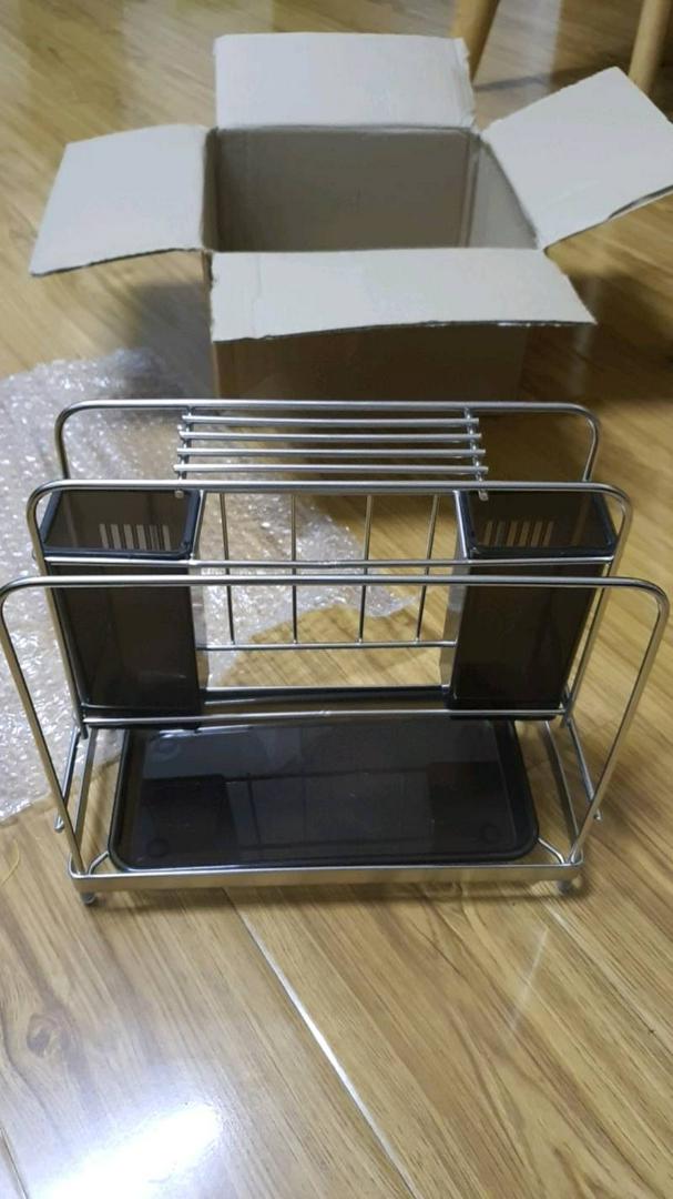 Kệ Đựng Đũa Thớt Đa Năng Hobby KDMT2 Với Khay Hứng Nước - Tiện Lợi Cho Nhà Bếp Gọn Gàng
