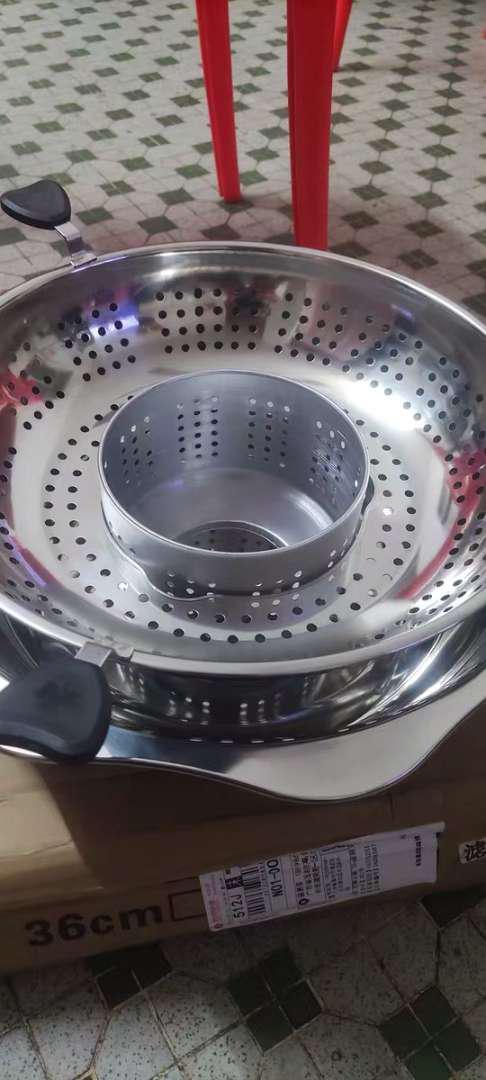 Nồi Lẩu Xoay Inox 2 Khoang 2 Tầng 3L - Dùng Cho Bếp Từ & Gas, Lẩu Cay Không Cay, Tiện Lợi Cho Gia Đình