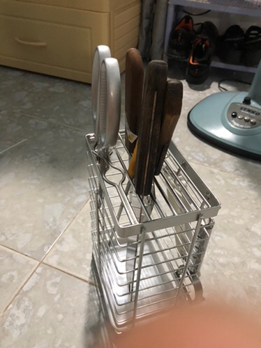 Kệ Đựng Dao Kéo Inox Hobby DD3M - Thiết Kế Gọn Gàng Kèm Móc Treo, Dễ Dàng Vệ Sinh, Giải Pháp Tối Ưu Cho Căn Bếp Bạn