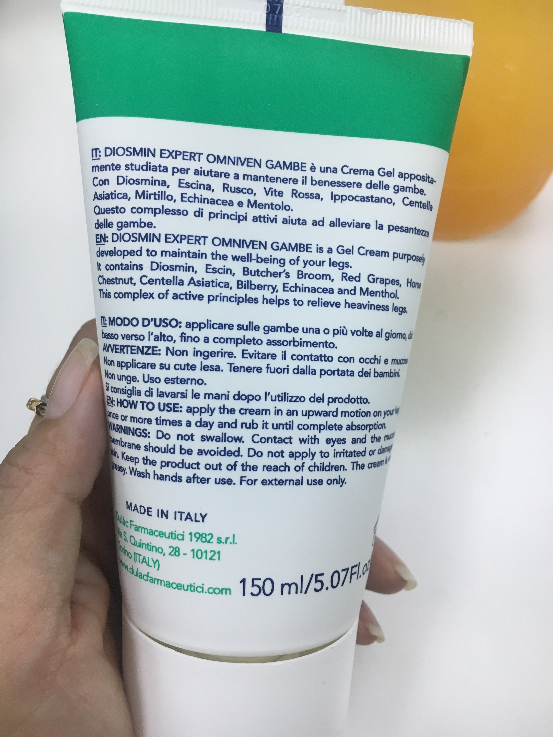 Kem bôi hỗ trợ giảm suy giãn tĩnh mạch Diosmin Expert 150ml
