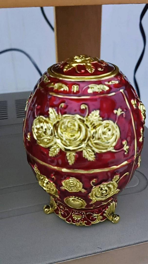 Lọ Đựng Tăm Hoàng Kim Hình Quả Trứng - Thiết Kế Tân Cổ Điển Sang Trọng - Trang Trí Bàn Ăn Hiện Đại