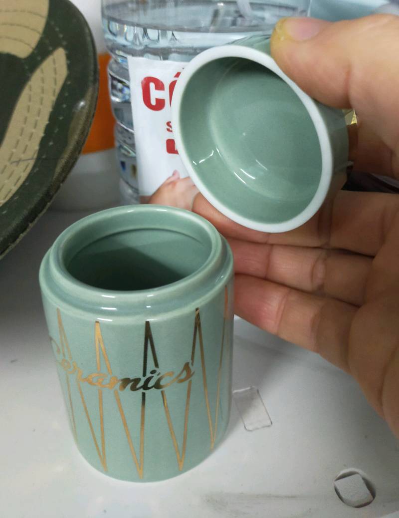 Hũ Đựng Tăm Sứ Ceramics Xanh Ngọc Bích - Trang Trí Nhà Cửa Phong Cách Nhật, Sang Trọng và Bền Đẹp, Quà Tặng Độc Đáo