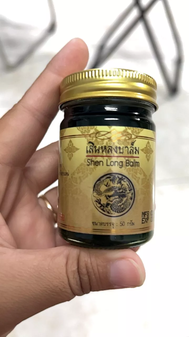 Dầu Cù Là Rồng Đen Shen Long Balm Thái Lan - Hỗ Trợ Giảm Đau, Say Tàu Xe, Ngứa Côn Trùng - Hương Thơm Dịu Dễ Chịu 50g