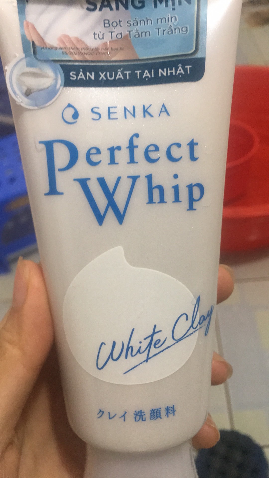 Sữa Rửa Mặt Senka Perfect White Clay 120g - Làm Sạch Sâu, Đất Sét Trắng, Cung Cấp Độ Ẩm, Giúp Da Sáng Rạng Rỡ Nhật Bản