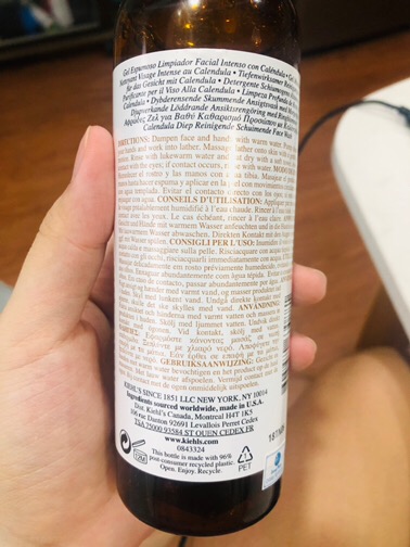 Sữa Rửa Mặt Kiehl's Hoa Cúc Chính Hãng - Calendula Deep Cleansing Foaming Face Wash 30ml, 230ml Cho Da Dầu, Nhạy Cảm, Làm Sạch Dịu Nhẹ