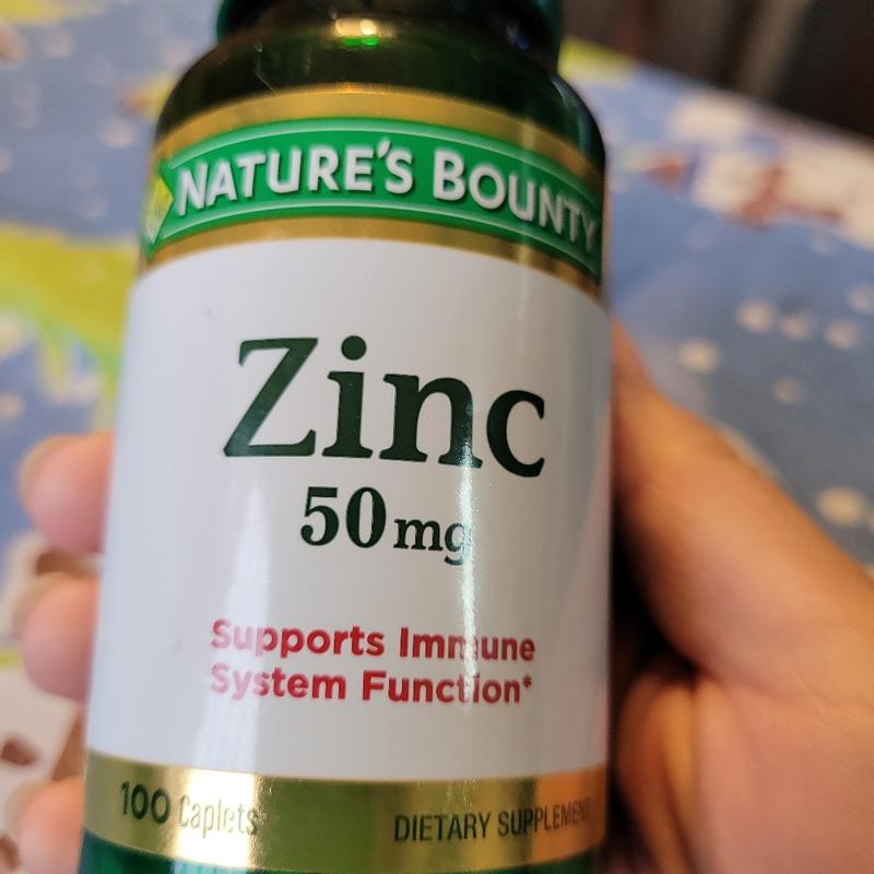 Viên kẽm Nature's Bounty Zinc 50mg 100 viên - Bổ sung khoáng chất hỗ trợ miễn dịch và sức khỏe cho nam giới, chất lượng Mỹ
