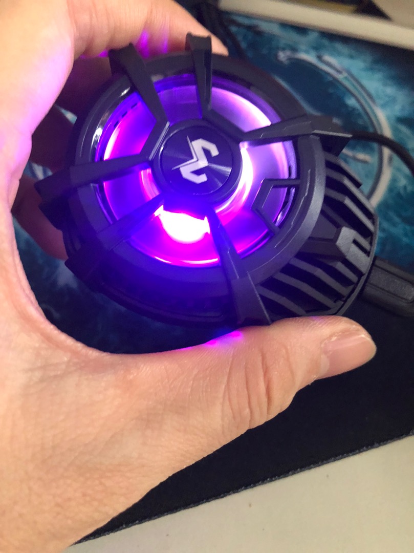 Quạt Tản Nhiệt Điện Thoại Sidotech DL07 - Quạt Mini Thông Minh Có Đèn LED RGB, Tốc Độ 7500 Vòng/Phút, Chơi Game, Livestream