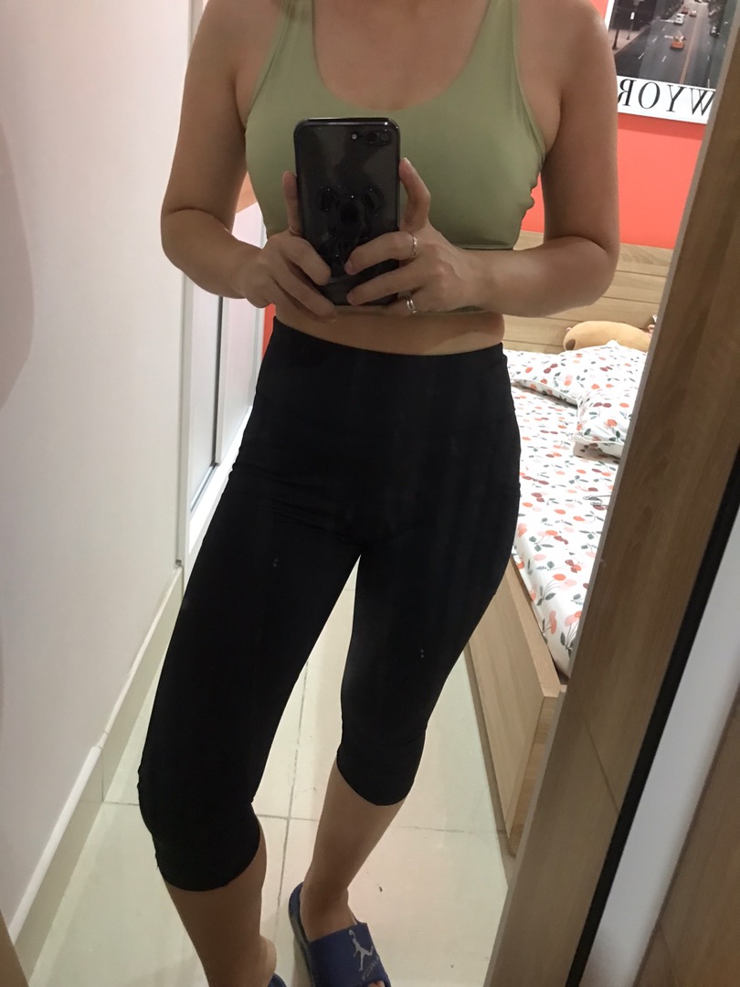 Quần Lửng Tập Gym Nữ Cạp Cao Có Túi Đựng Điện Thoại GP104 - Đồ Tập Yoga, Zumba, Aerobic Thời Trang, Chất Liệu Cao Cấp