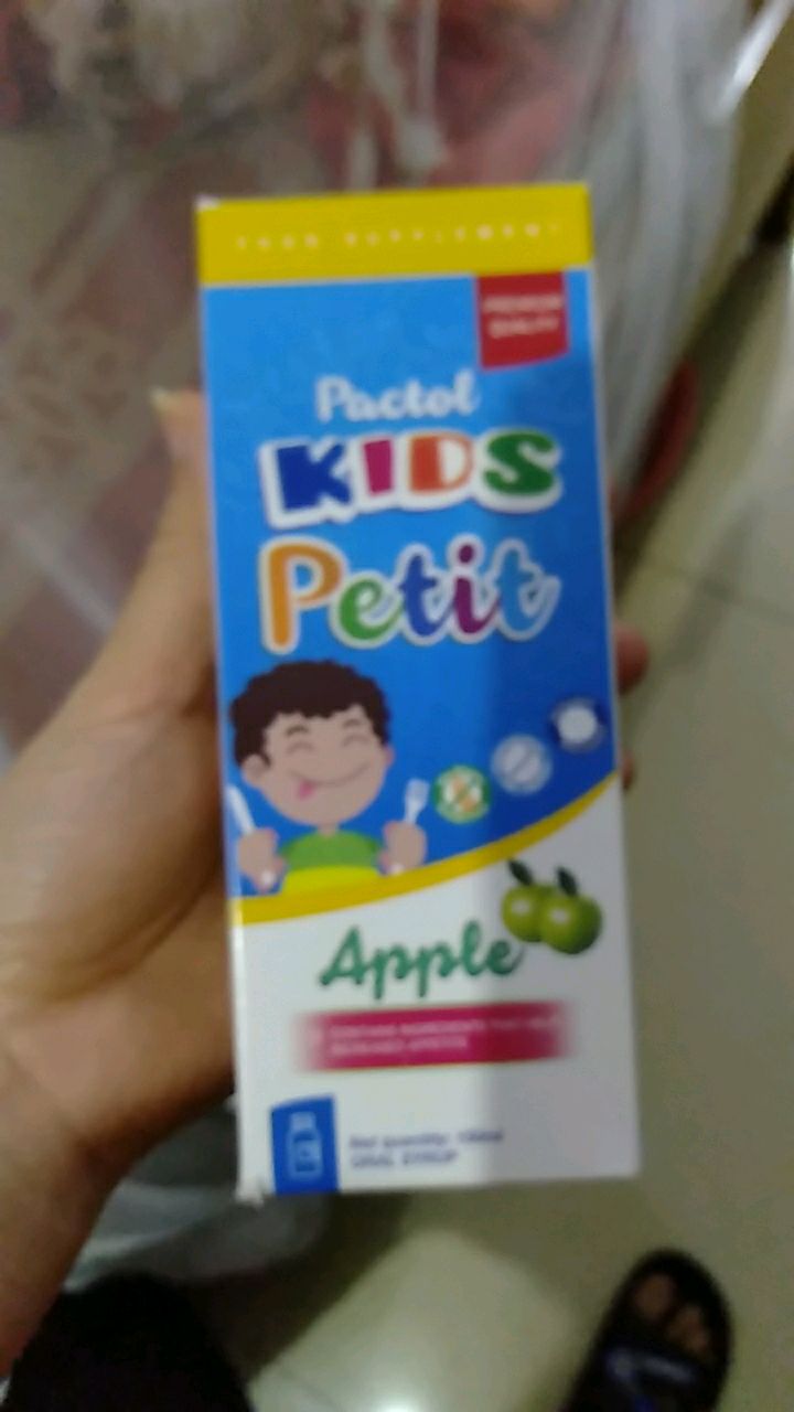 Siro Pactol Kids Petit 150ml - Hỗ Trợ Tăng Đề Kháng và Kích Thích Ăn Ngon Hương Táo Dễ Uống cho Trẻ Em từ 2 Tuổi