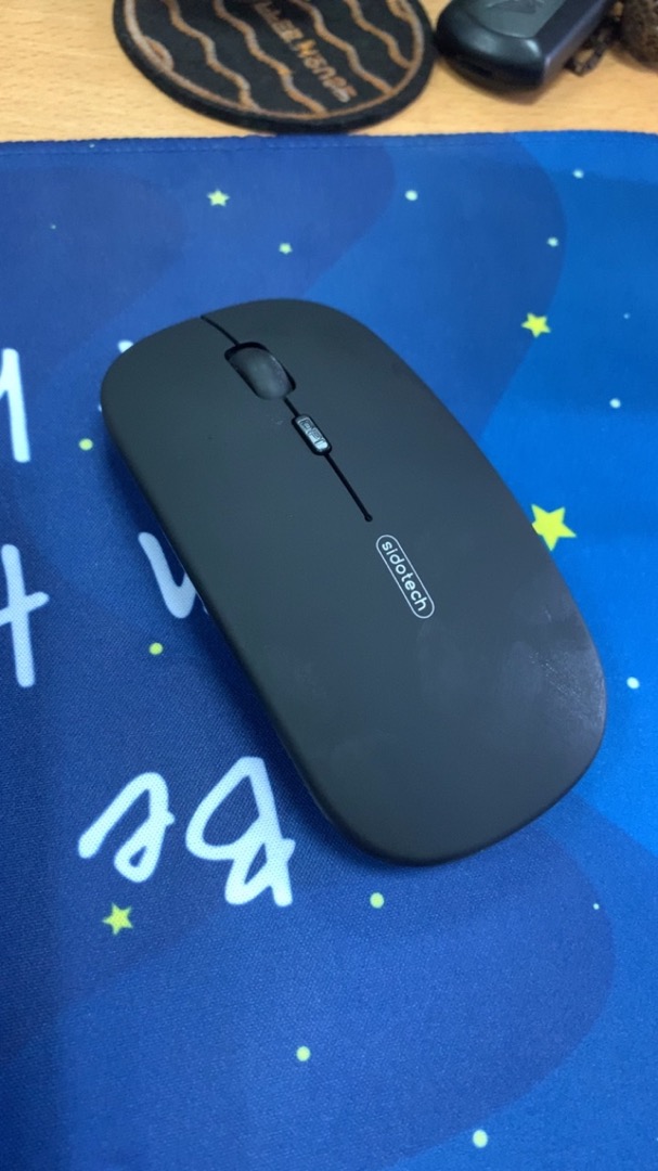 Chuột không dây Sidotech M-1P - Chuột sạc USB thành công Bluetooth, thiết kế đối xứng chống mỏi, tương thích với Laptop và PC.
