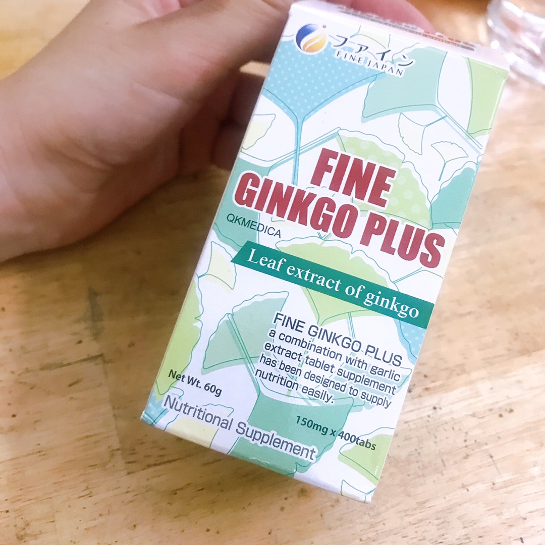 Viên uống bổ não Fine Ginkgo Plus Nhật Bản 400 viên - Chiết xuất bạch quả, tỏi tươi, Vitamin B giúp cải thiện trí nhớ và tăng cường tuần hoàn máu.