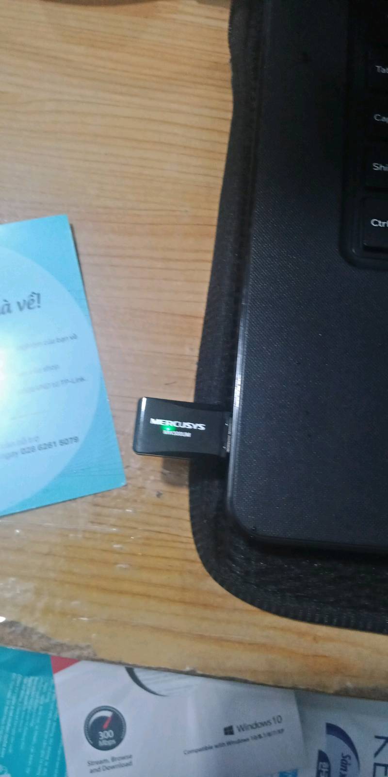 Bộ Chuyển Đổi USB Wifi Mini Mercusys MW300UM - Tốc Độ 300Mbps, Kết Nối Nhanh Chóng cho PC và Laptop, Hỗ Trợ WPS, Phát Wifi Thông Minh