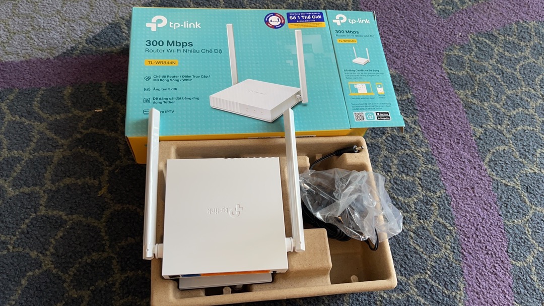Bộ phát Wifi TP-Link TL-WR844N 4in1 Chuẩn N 300Mbps - Số 1 Tốc độ, Phát Wifi, Kích Sóng, Điểm Truy Cập Mạng, Mạng Khách Bảo Mật