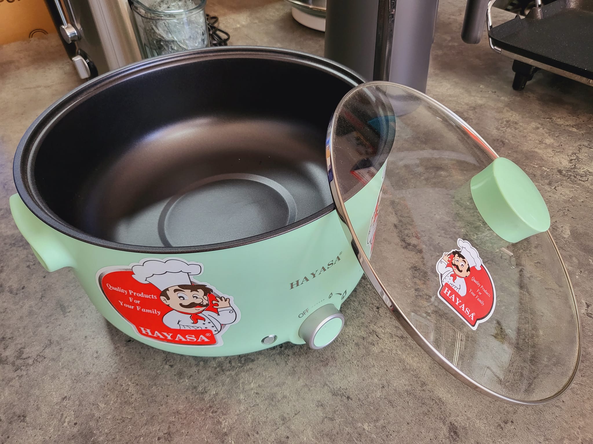 Nồi Lẩu Điện Đa Năng 5L Hayasa HA-691 - 1300W Tiết Kiệm Điện, Chế Biến Món Ngon Dễ Dàng, Chống Dính, Tốt Cho Gia Đình