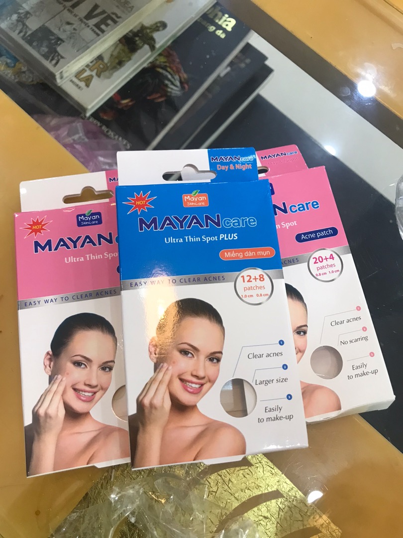 Miếng Dán Mụn Mayan Ultra Thin Spot - 24 Miếng Siêu Mỏng Chống Bụi Bẩn, Ngăn Vi Khuẩn, Hút Nhân Mụn Hiệu Quả