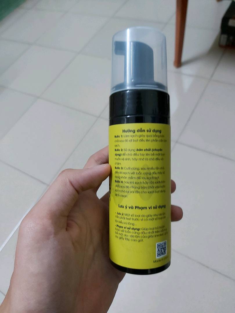 Dung dịch vệ sinh giày Sneaker Premium Shoe Cleaner XIMO XXI05 - Sạch sâu, thân thiện môi trường, bảo vệ chất liệu giày, dung tích 120ml và 150ml.