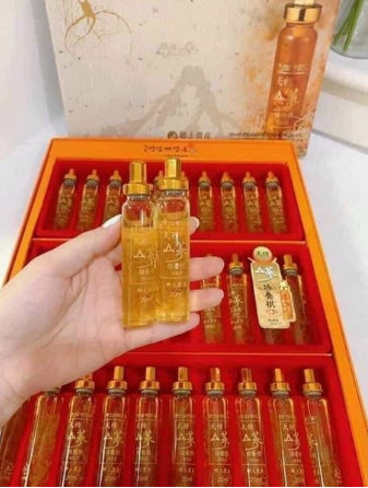 Tinh Chất Hồng Sâm Núi Hàn Quốc Cheon Jong Tissue - Hỗ Trợ Bồi Bổ Sức Khỏe, Dạng Nước Uống Tiện Lợi, Hộp 30 Ống 20ml