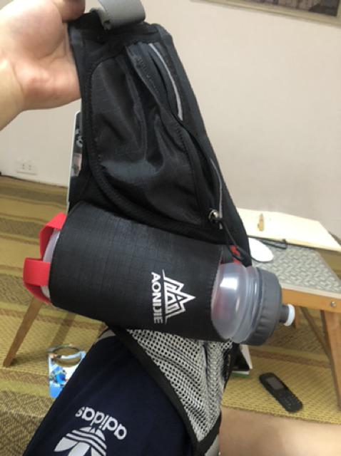 Đai Đeo Bụng Chạy Bộ Aonijie E849 - Chống Rung Lắc, Ngăn Chứa Đồ Tiện Lợi, Dành Cho Nam Nữ, Màu Đen Đỏ Xanh, Kèm Bình Nước 600ml