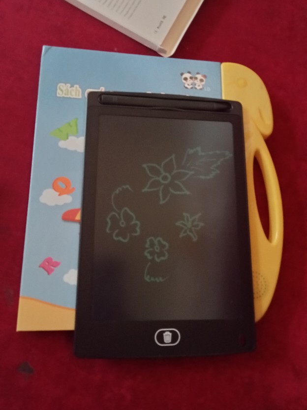 Bảng Vẽ Điện Tử Tự Xóa LCD 8.5 Inch Cho Bé - Đồ Dùng Học Tập Thông Minh, Giúp Sáng Tạo Không Bụi, Không Mực