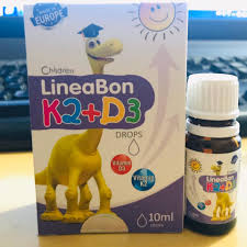 Vitamin D3 + K2 LineaBon 10ml - Hỗ trợ hấp thu canxi, phát triển chiều cao cho trẻ sơ sinh và trẻ nhỏ, sản phẩm chính hãng từ Châu Âu
