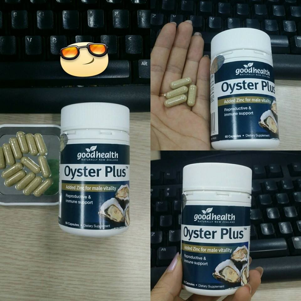 Tinh Chất Hàu Oyster Plus Goodhealth 60 Viên - Hỗ Trợ Sinh Lý Nam Giới, Chiết Xuất Từ Hàu Tự Nhiên, Sản Phẩm Chất Lượng New Zealand