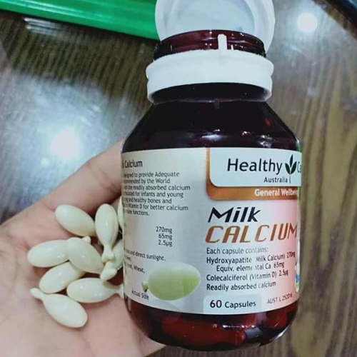 Viên Bổ Sung Canxi Healthy Care 60 Viên - Hỗ Trợ Phát Triển Xương Răng và Chiều Cao Cho Trẻ Từ 4 Tháng Tuổi Trở Lên