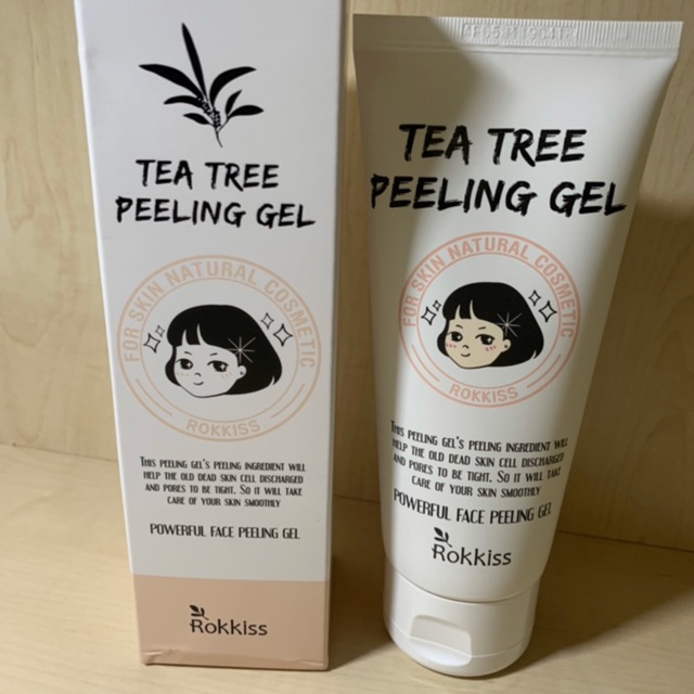 Kem Tẩy Da Chết Tea Tree Peeling Gel Rokkiss Hàn Quốc - Gel Tẩy Da Chết Dịu Nhẹ, Sạch Sâu, Dưỡng Ẩm, Phù Hợp Mọi Loại Da