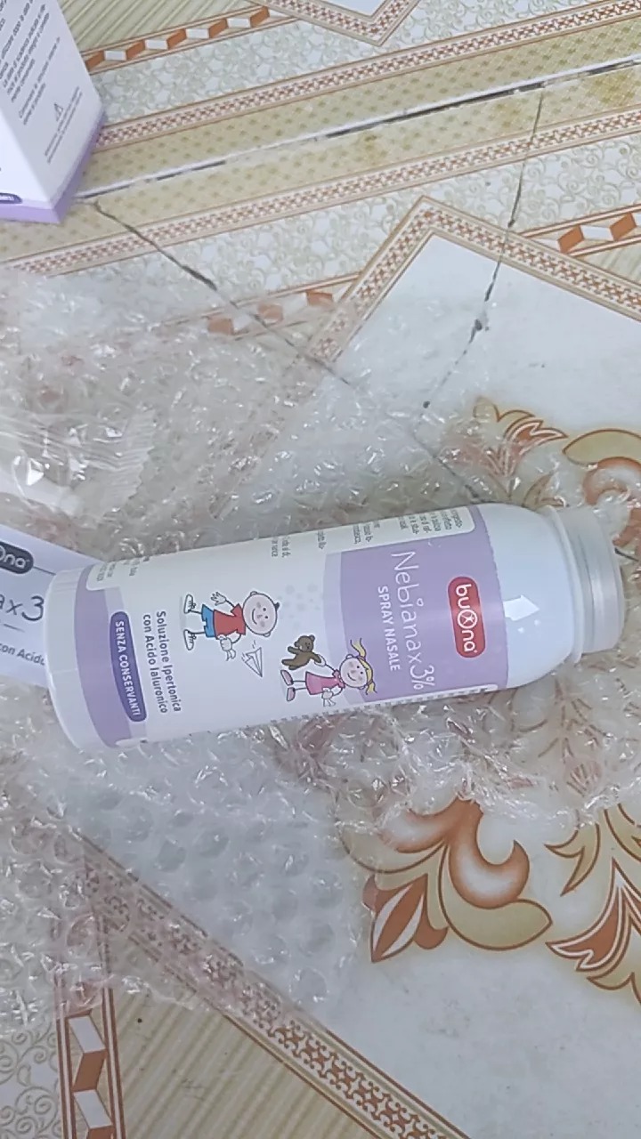 Dung dịch xịt rửa mũi Buona Nebial 3% Spray cho bé