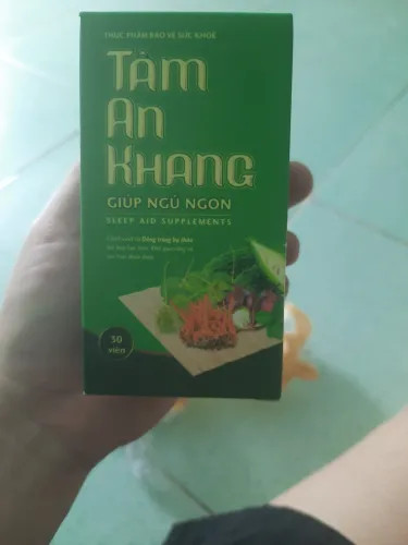 Viên Uống Hỗ Trợ Ngủ Ngon Tâm An Khang - Giảm Căng Thẳng, Ngủ Sâu và Thư Giãn - Hộp 30 Viên Bổ Sung Giấc Ngủ Chất Lượng