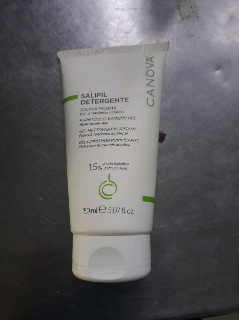 Sữa Rửa Mặt Canova Salipil Detergente 150ml - Gel Làm Sạch Da Dầu Mụn Với Acid Salicylic, Dưỡng Ẩm, Giúp Da Mịn Màng, Tươi Trẻ