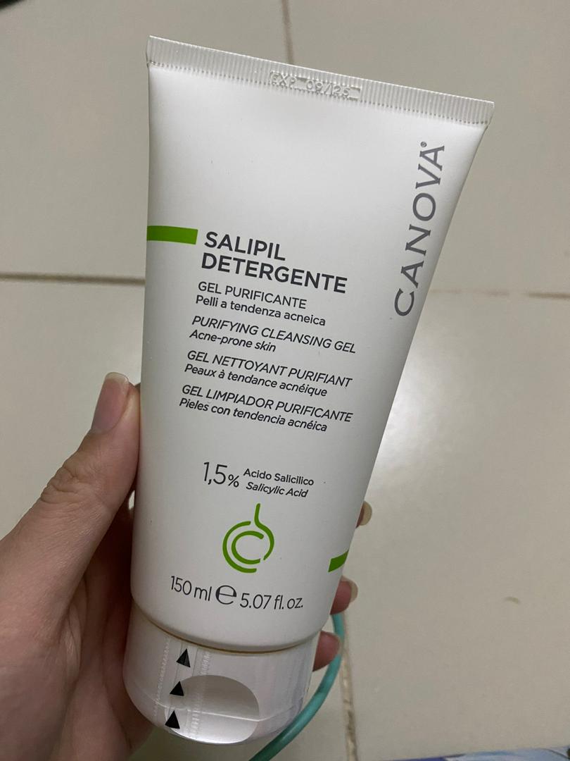 Sữa Rửa Mặt Canova Salipil Detergente 150ml - Gel Làm Sạch Da Dầu Mụn Với Acid Salicylic, Dưỡng Ẩm, Giúp Da Mịn Màng, Tươi Trẻ