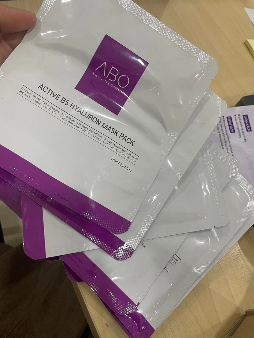 Combo 10 Miếng Mặt Nạ ABO Active B5 Hyaluron - Hỗ Trợ Cấp Ẩm, Phục Hồi Da Mềm Mại, Chất Lượng Cao Mặt Nạ Dưỡng Da