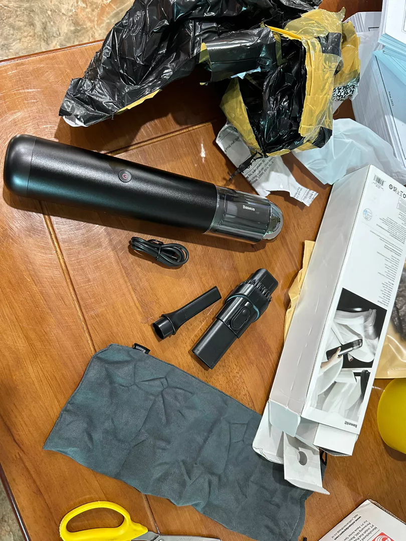 Máy Hút Bụi Cầm Tay Ô Tô Baseus A3 135W - Mini Vacuum Cleaner Sang Trọng, Lực Hút 15000Pa, Pin 8000mAh, Dùng Trong Xe Và Gia Đình