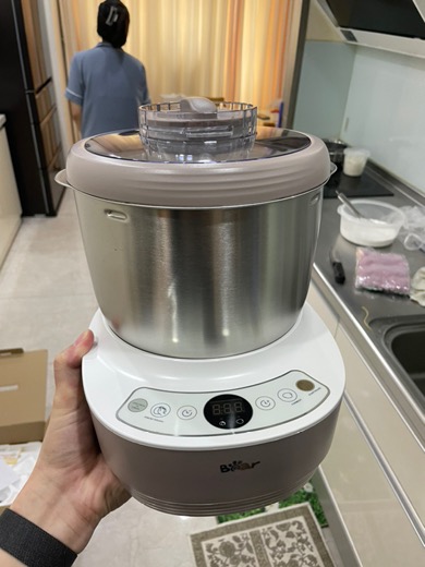 Máy Trộn Nhào Bột và Ủ Bột Tự Động Bear 200W - Lưỡi Dao Đa Chiều, Dung Tích Lớn, Thích Hợp Làm Bánh Tại Nhà