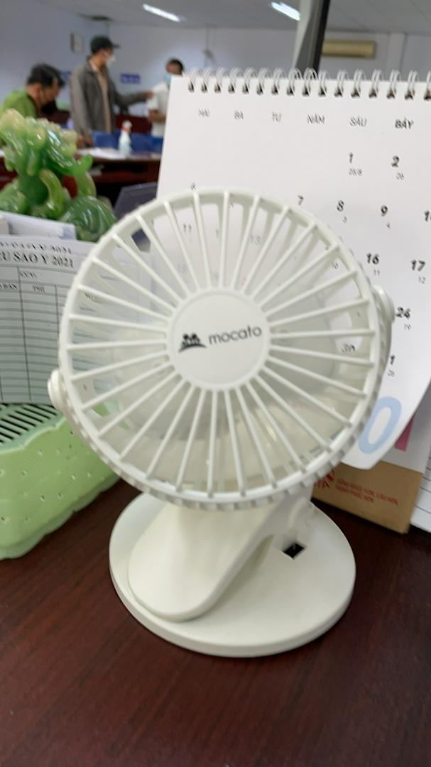 Quạt Sạc Tích Điện Mini Mocato Air M503 - Quạt Xoay 720 Độ, 3 Chế Độ Gió, Di Động Dễ Dàng, Pin 3200mAh, Giải Nhiệt Mùa Hè