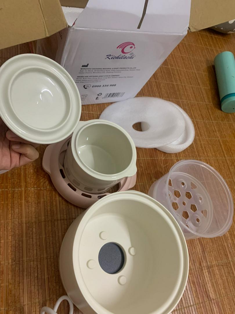 Nồi Nấu Cháo Cách Thủy Kichilachi Nhật Bản Đa Năng, Giữ Dinh Dưỡng Tối Ưu, Chế Độ Hẹn Giờ Thông Minh cho Bé Yêu
