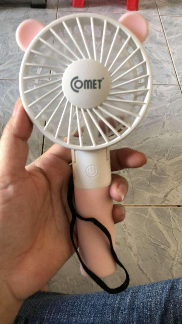 Quạt Sạc Tích Điện Gấp Gọn Comet CRF0803 - Mini Quạt 3 Cấp Độ Gió, Thiết Kế Tiện Dụng, Pin Lithium 1200mAh, Sử Dụng Liên Tục 3 Giờ