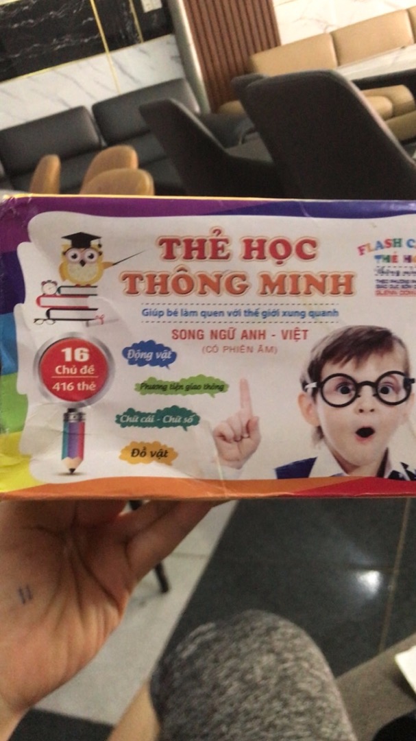 Bộ 416 Thẻ Học Song Ngữ Anh Việt - 16 Chủ Đề Học Tập Thông Minh Dành Cho Trẻ Em - Phát Triển Tư Duy Sáng Tạo